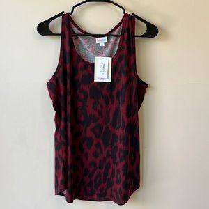 NWT Lularoe Tank Top Animal Print - Size Large